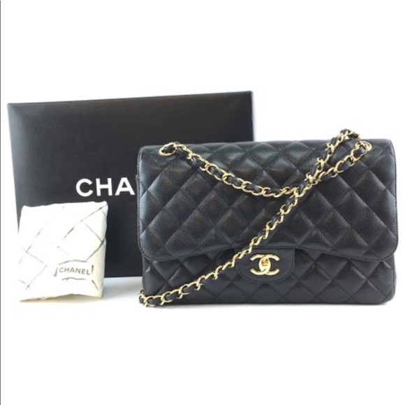 Chanel jumbo classic flap caviar calfskin leather - Picture 3 of 11